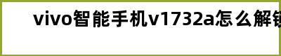 vivo智能手机v1732a怎么解锁