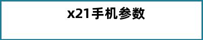 x21手机参数