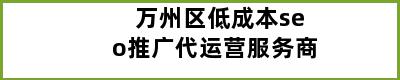 万州区低成本seo推广代运营服务商