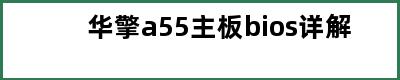 华擎a55主板bios详解