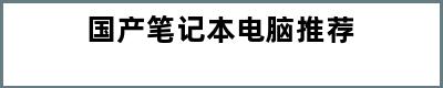 国产笔记本电脑推荐