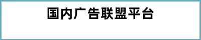 国内广告联盟平台