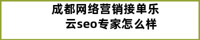 成都网络营销接单乐云seo专家怎么样