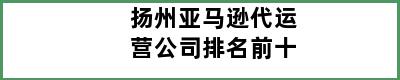 扬州亚马逊代运营公司排名前十