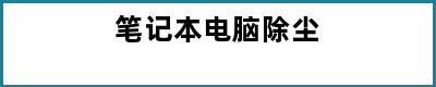 笔记本电脑除尘