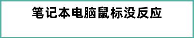 笔记本电脑鼠标没反应