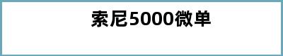 索尼5000微单