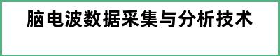 脑电波数据采集与分析技术