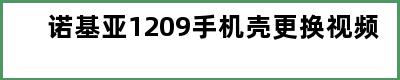 诺基亚1209手机壳更换视频