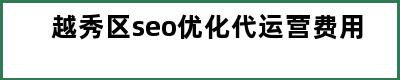 越秀区seo优化代运营费用